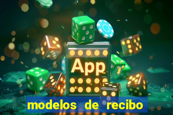 modelos de recibo de pagamento word